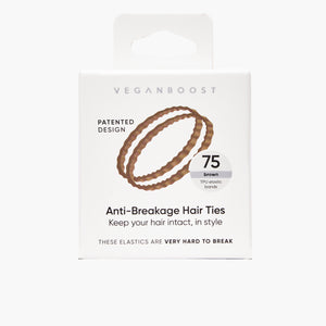 Anti-Haarbruch Haargummis braun
