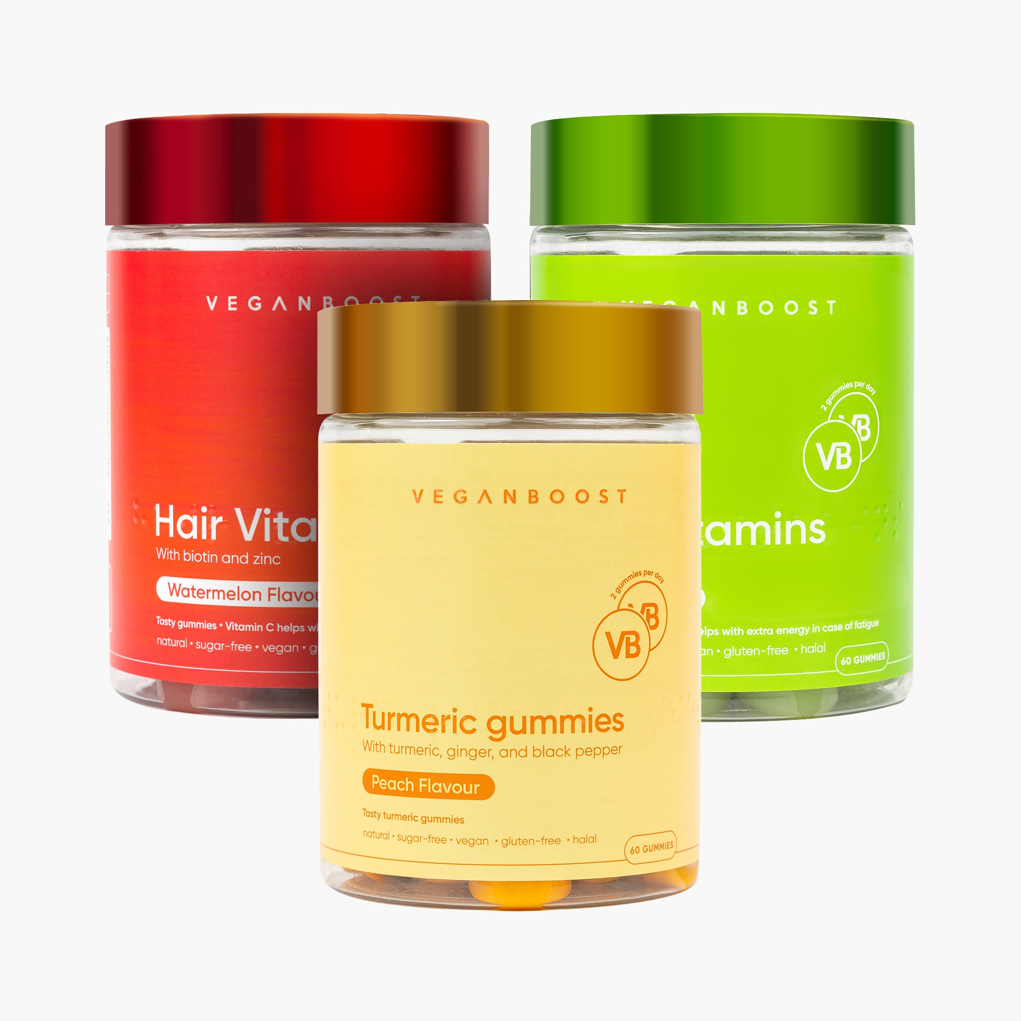 Veganboost 4er-Pack (Apfel- und Wassermelonengeschmack)