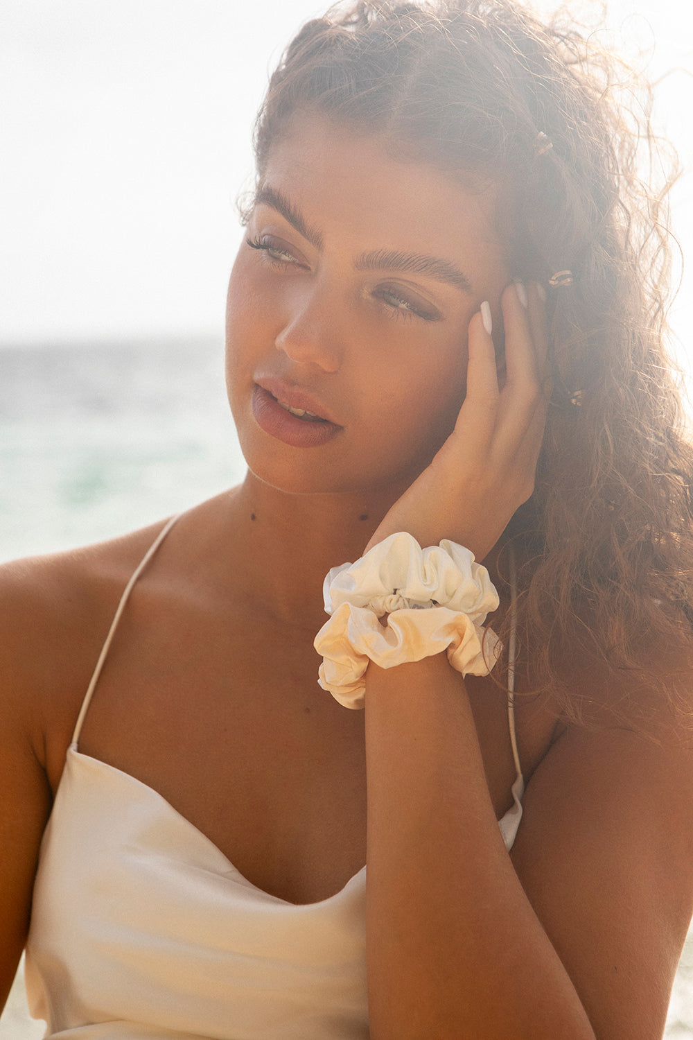 Satin-Haargummis, 3 kleine und 3 große Größen