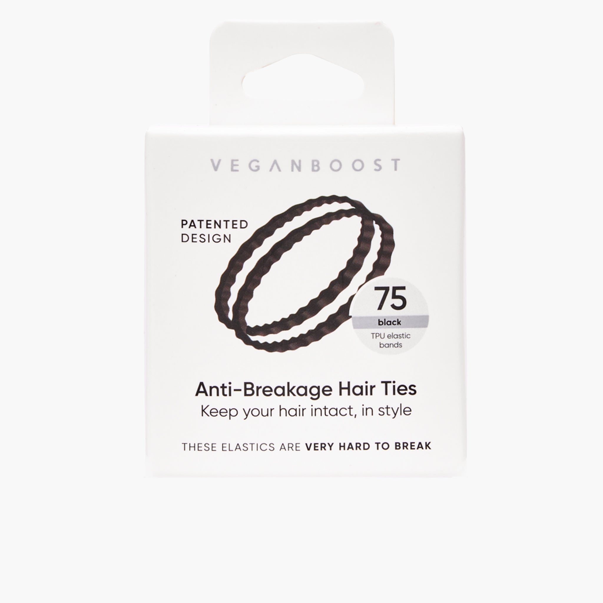 Anti-Haarbruch Haargummis Schwarz