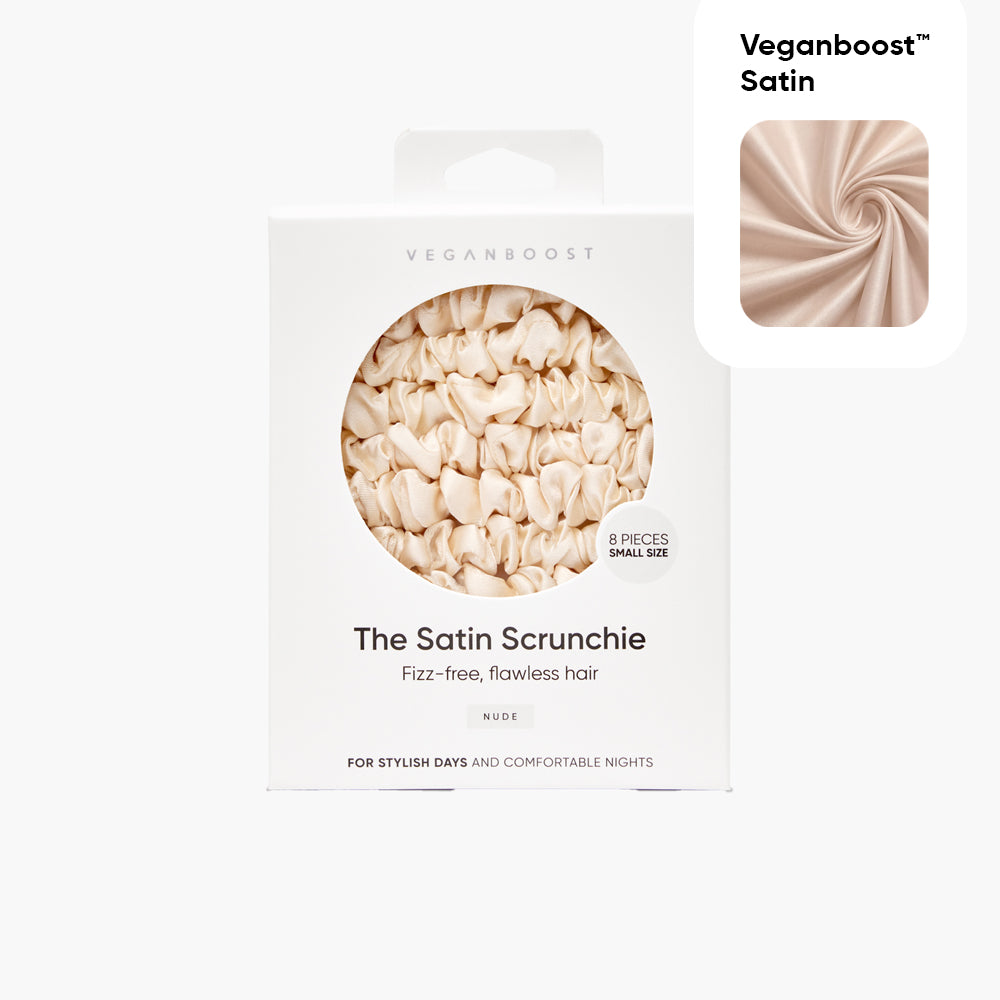 Satin-Haargummis, hautfarben, kleine Größe
